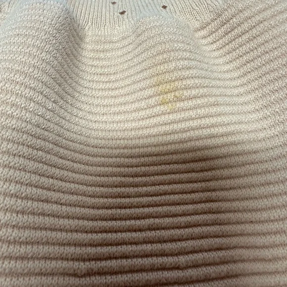 Maje Majeeryne Knit Fitted Lazer Mini Dress Light Pink Flare Ruffle - Picture 11 of 11